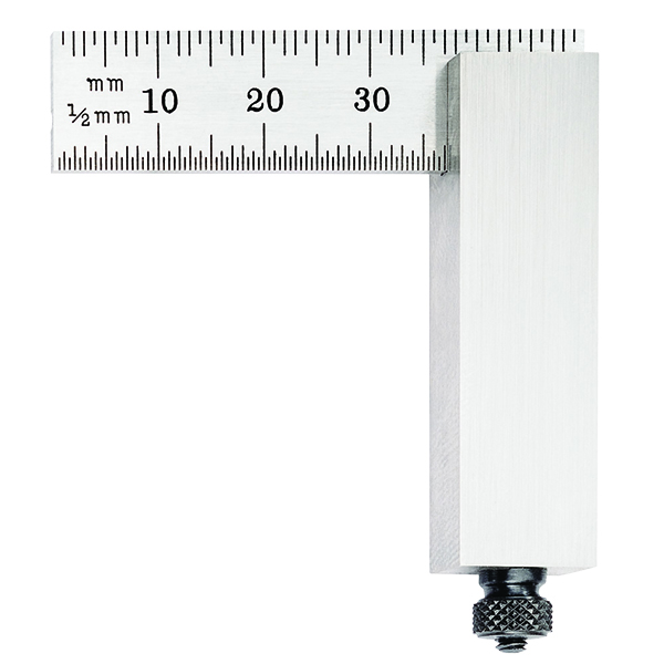 Starrett 14MA | 50mm Hardened Steel Inch Reading Double Square with Hardened Steel Head