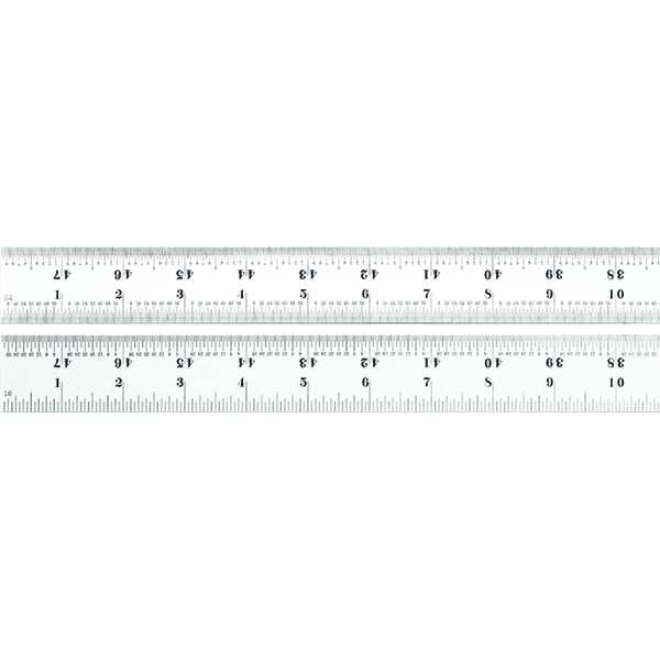 Starrett C607R-48 | 48" Spring-Tempered Steel Rule 1/16", 1/32", 1/64" Graduation
