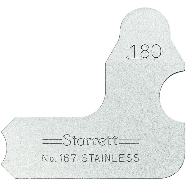 Starrett 167-180 | 3/16" Satin Coated Steel Individual Radius Gage
