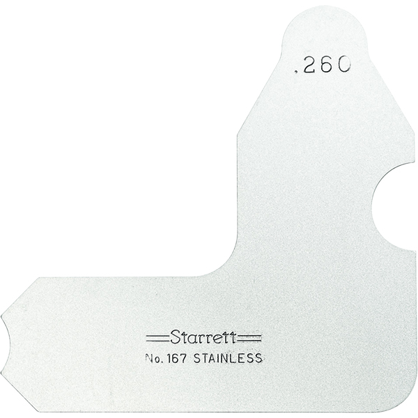 Starrett 63453 | 17/64" Satin Coated Steel Individual Radius Gage