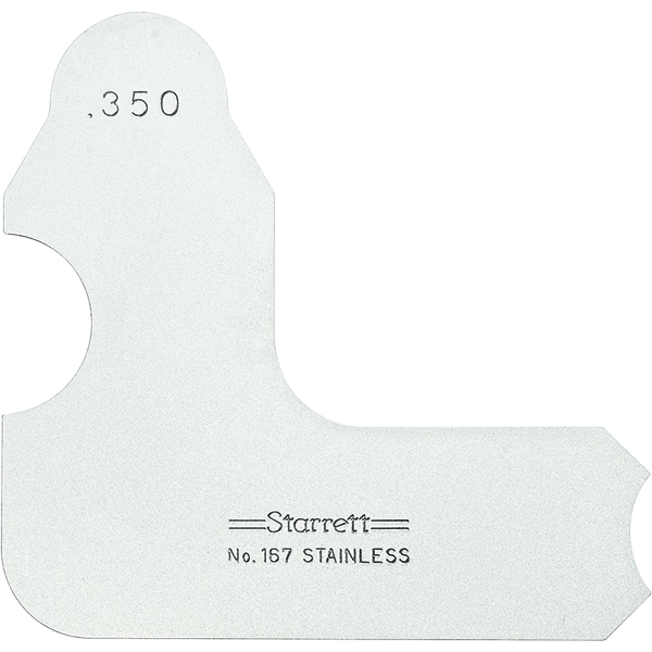 Starrett 63456 | 11/32" Satin Coated Steel Individual Radius Gage