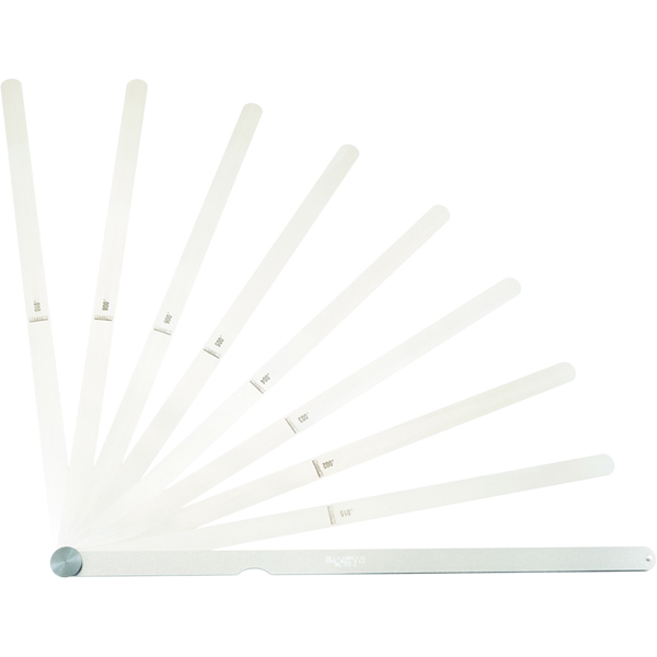 Starrett 172E | 0.0020"-0.0150" Tempered Steel Thickness Gage 8 Leaves Straight