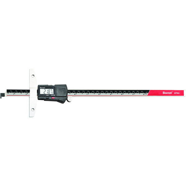 Starrett 12260 | 12" Hardened Stainless Steel Electronic Depth Gage 0.0005" Resolution