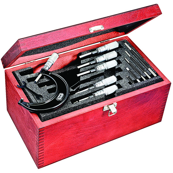 Starrett ST436.1CXFLZ | 0"-6" Range 6 Pc. Carbide Micrometer Set 0.0001" Graduation