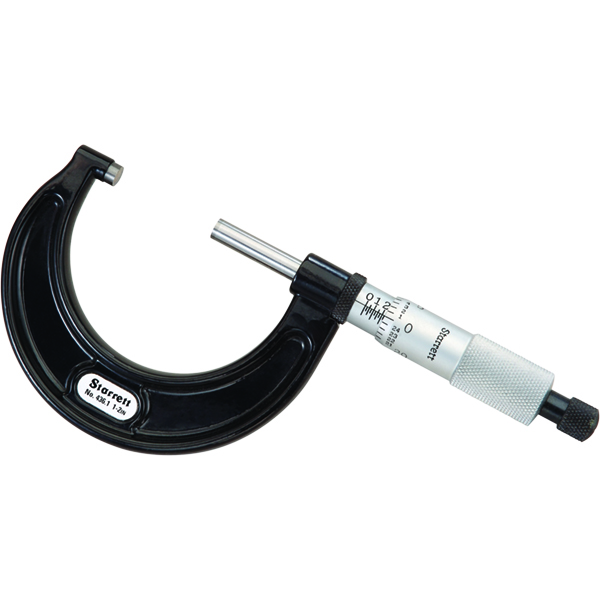 Starrett 436.1XRL-2 | 1"-2" Outside Micrometer 0.001" Graduation Ratchet Thimble