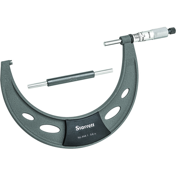 Starrett 52088 | 5"-6" Outside Micrometer 0.0001" Graduation Ratchet Thimble