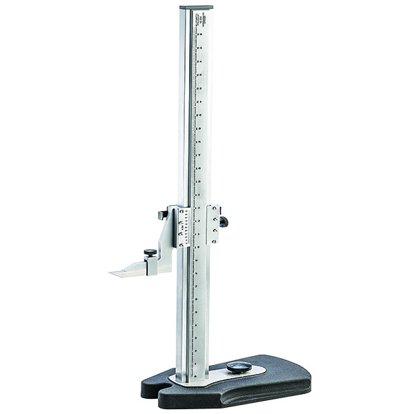 Starrett 254Z-24 | 24" Satin Chrome Coated Steel Vernier Height Gage 0.0010" Graduation