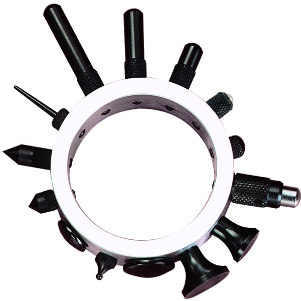 Starrett 25R | 14 Pc. Contact Point Set For Use With AGD Indicators