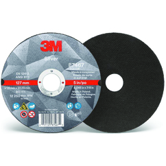 3M 7100139208 | 3.000" Diameter x 60+ Grit 25465.0 RPM Precision Shaped Ceramic Cut-Off Wheel - Black