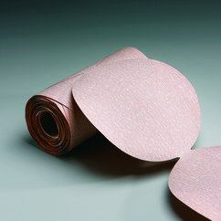 Carborundum 05539518114 | 5" Diameter 80 Grit Aluminum Oxide PSA Link Disc Roll Sanding Disc