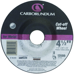 Carborundum 07660775938 | 9" Diameter x 5/8" Hole Size x 1/4" Thickness Extra Coarse 24 Grit Aluminum Oxide Type 27 Depressed Center Wheel