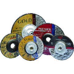 Carborundum 05539502872 | 4-1/2" Diameter x 7/8" Hole Size x 1/4" Thickness Extra Coarse 24 Grit Zirconia Alumina Type 27 Depressed Center Wheel