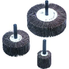 CGW 39934 | 2" Diameter x 1/4" Arbor Hole x 1" Width Fine 120 Grit Aluminum Oxide T Edge Coated Flap Wheel