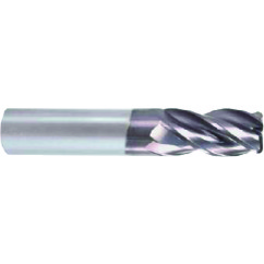 M A Ford 17737502A | 3/8" Diameter x 3/8" Shank x 3/8" LOC x 2.000" OAL x 0.015" Radius x 35-38 Degree Helix Angle 4 Flute ALtima Coated Carbide Corner Radius End Mill