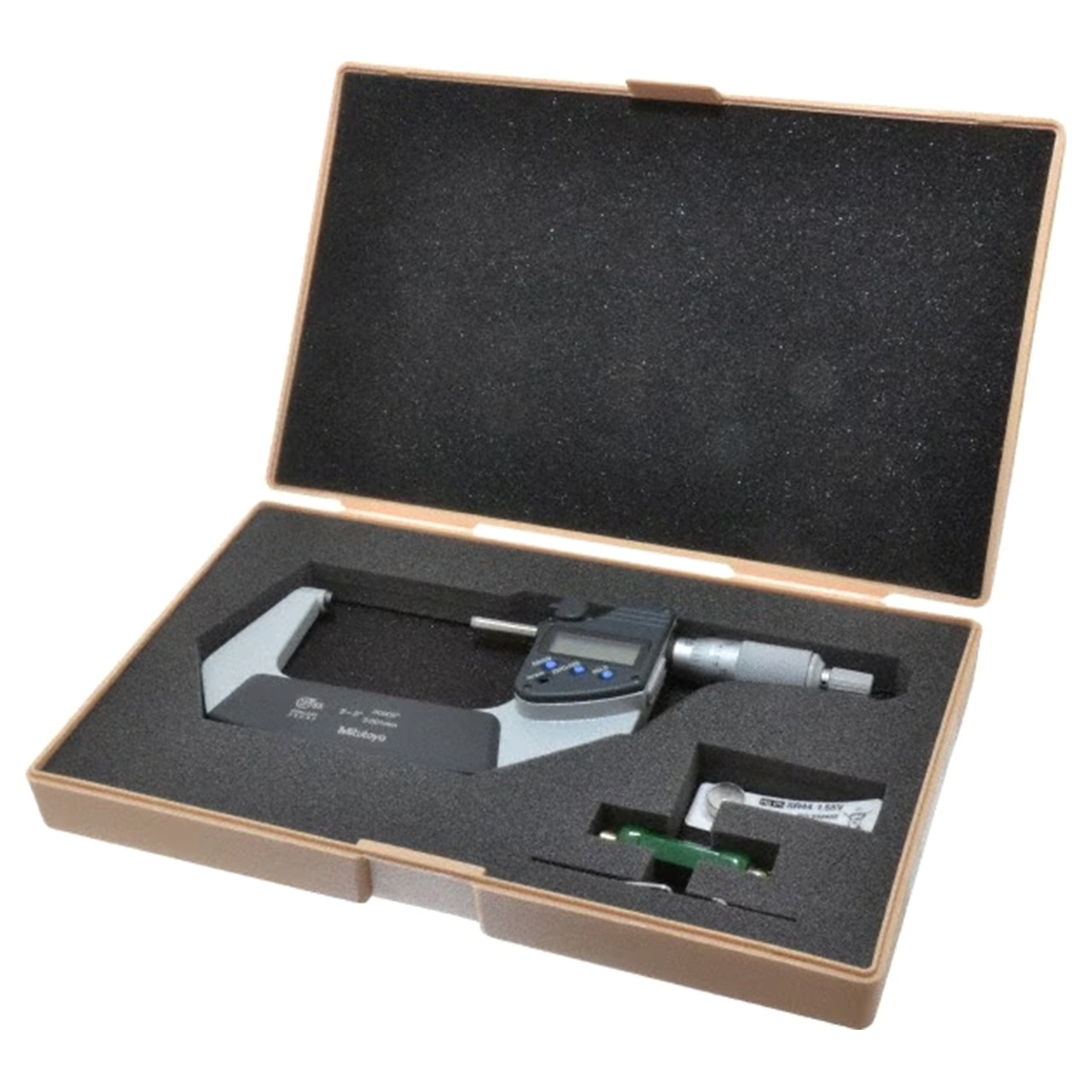 Mitutoyo 293-332-30 | 2"-3" Range Ratchet Stop Carbide Electronic Outside Micrometer