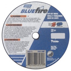 Norton 66252843175 | 3" Diameter x 3/8" Hole x 1/16" Thickness 25465 RPM 46 Grit Reinforced Zirconia Alumina/Aluminum Oxide Type 1 Cutoff Wheel