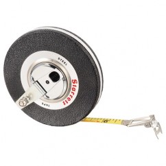 Starrett 65945 | 50' Length x 3/8" Width 1/8" Graduation Vinyl and Steel English Reading Measuring Tape