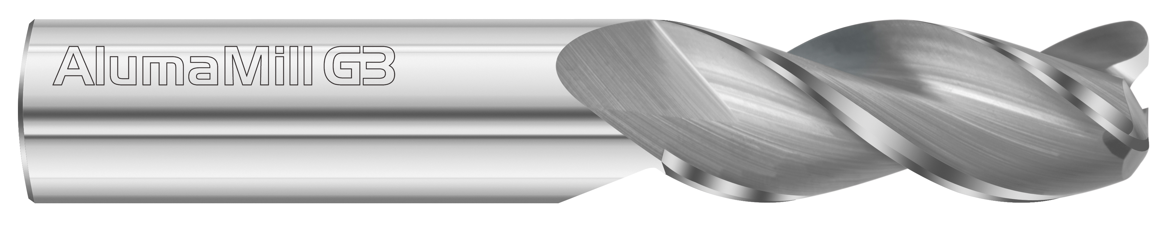 Fullerton Tool 27619 | 5/8" Diameter x 5/8" Shank x 1-1/4" LOC x 3-1/2" OAL 3 Flute Uncoated Solid Carbide Corner Radius End Mill