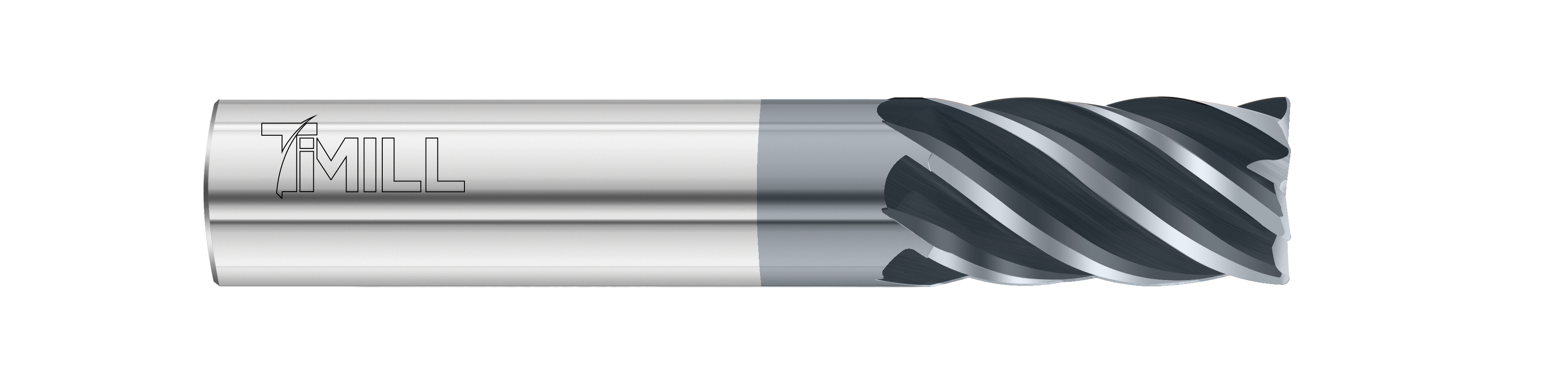 Fullerton Tool 29114 | 1/2" Diameter x 1/2" Shank x 1" LOC x 3" OAL 6 Flute FC13 Solid Carbide Corner Radius End Mill