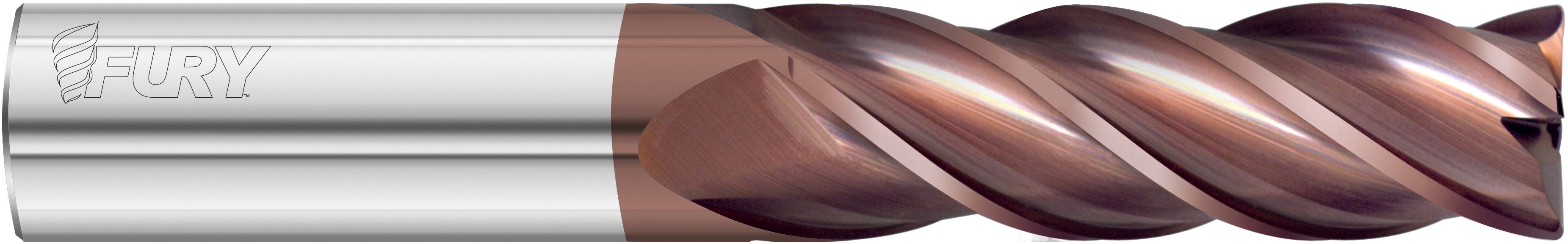 Fullerton Tool 35284 | 16.00mm Diameter x 16.00mm Shank x 50.00mm LOC x 89.00mm OAL 4 Flute FC20 Solid Carbide Corner Radius End Mill