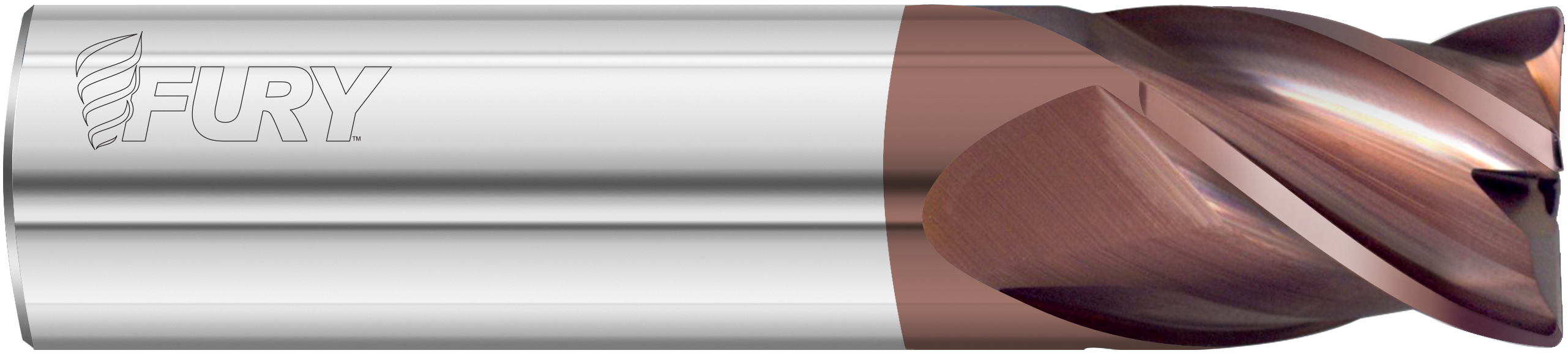 Fullerton Tool 35477 | 12.00mm Diameter x 12.00mm Shank x 14.00mm LOC x 63.00mm OAL 4 Flute FC20 Solid Carbide Corner Radius End Mill
