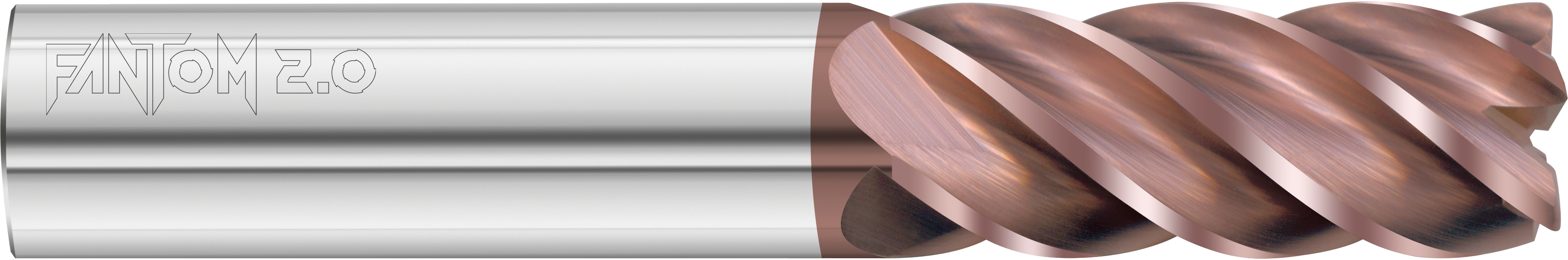 Fullerton Tool 37503 | 3/4" Diameter x 3/4" Shank x 1-5/8" LOC x 4" OAL 5 Flute FC20 Solid Carbide Corner Radius End Mill