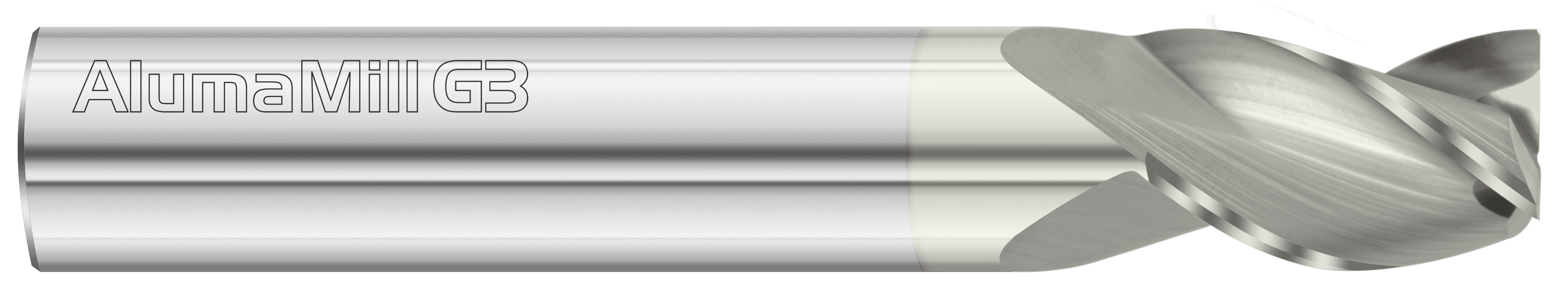 Fullerton Tool 27073 | 1/2" Diameter x 1/2" Shank x 5/8" LOC x 3" OAL 3 Flute FC5 Solid Carbide Square End Mill
