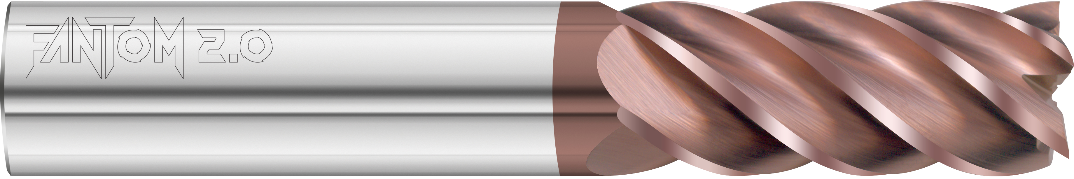 Fullerton Tool 37747 | 1" Diameter x 1" Shank x 2" LOC x 5" OAL 5 Flute FC20 Solid Carbide Square End Mill