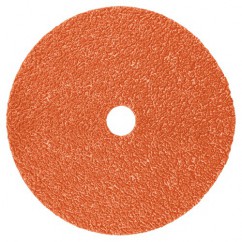 3M 7010326768 | 4.500" Diameter x 80+ Grit 133000 RPM Precision Shaped Ceramic Fibre Disc - Maroon