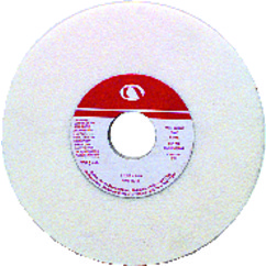 Carborundum 05539509814 | 10" Diameter x 3" Hole x 1" Thickness J Hardness 46 Grit Coarse Grade Aluminum Oxide Type 01 Grinding Wheel