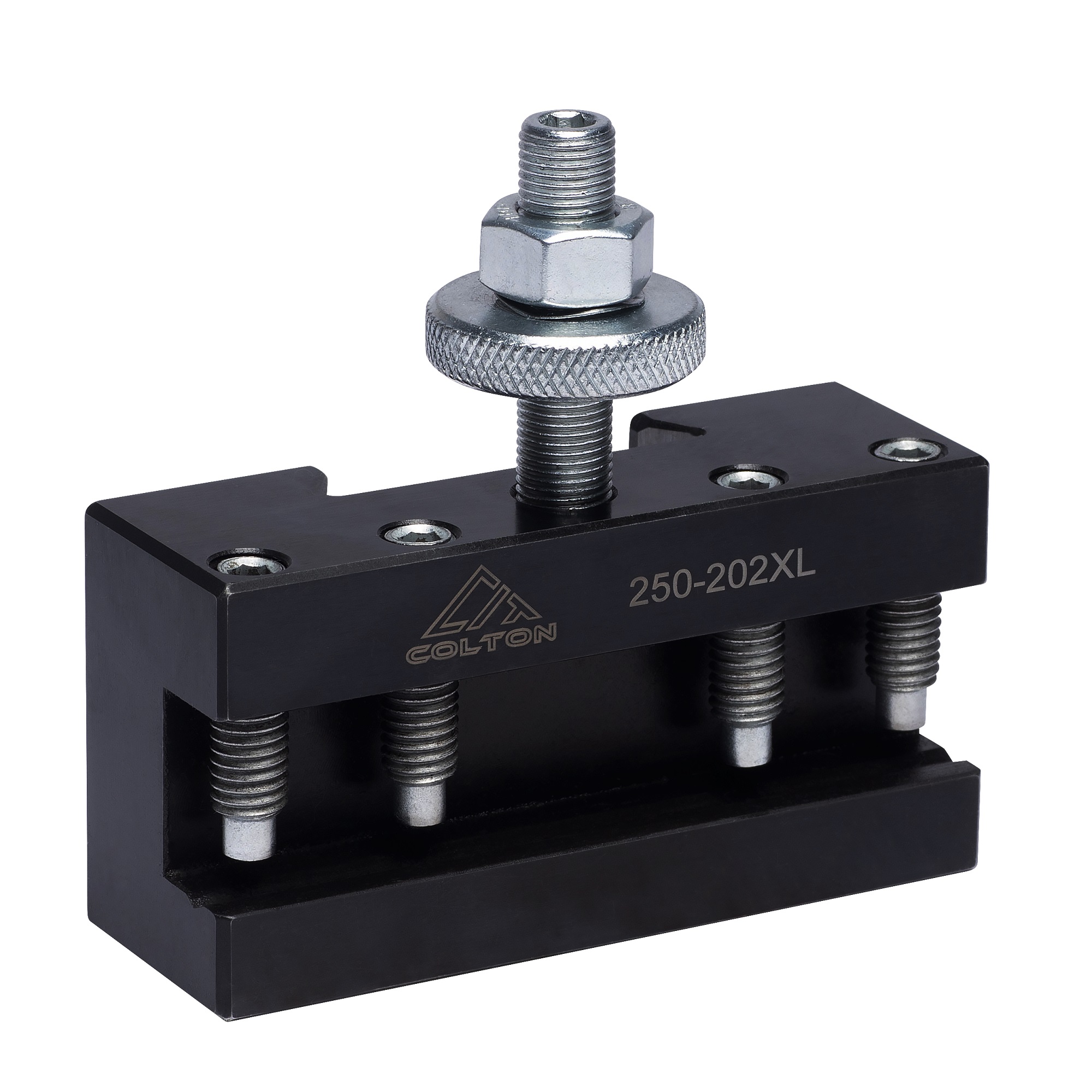 Colton Industrial Tools 97203 | BXA #2 XL Extra Capacity (3/4") Turning & Facing Quick Change Tool Holder 250-202XL With Upgraded ZiN Coated Hardware