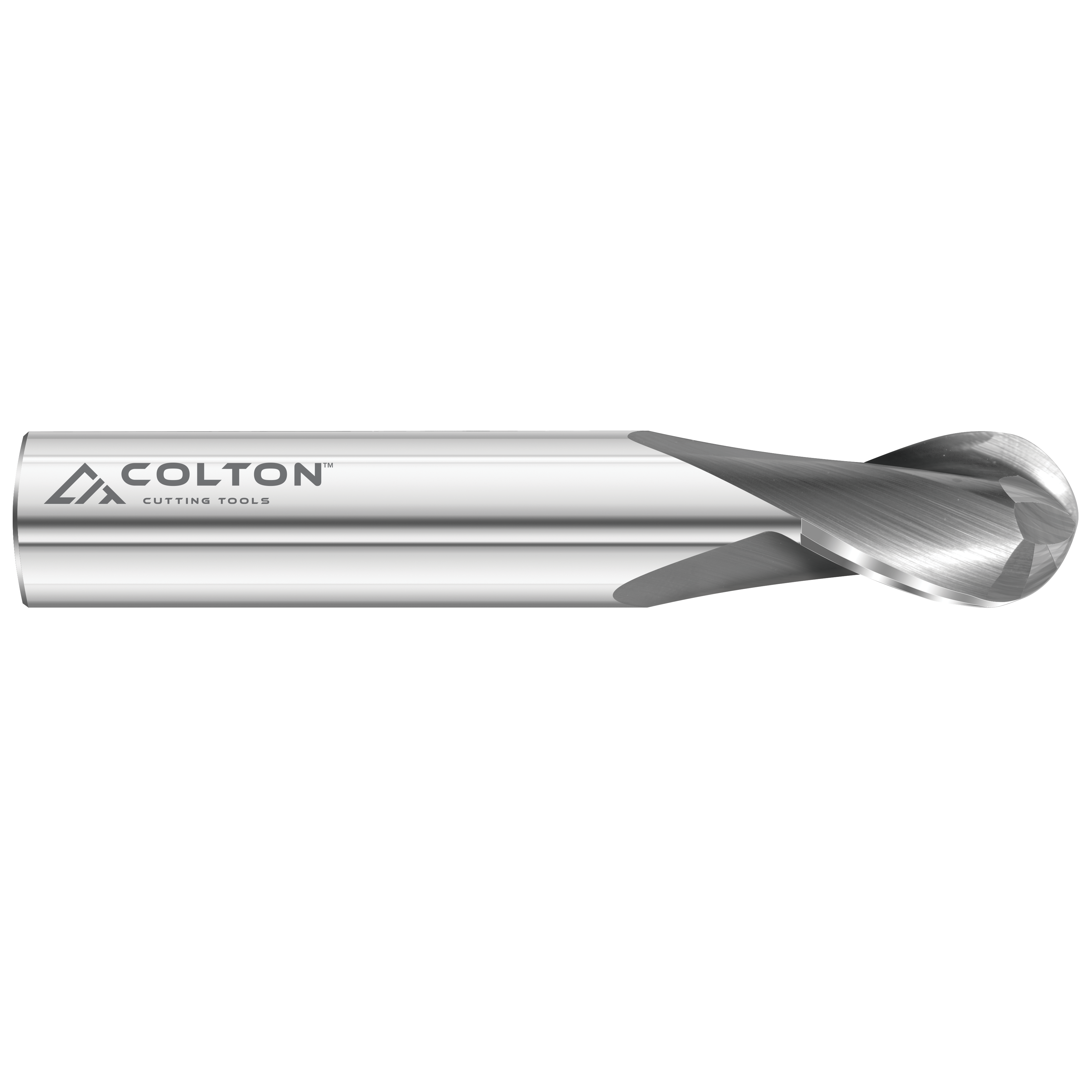 Colton Cutting Tools 61531 | Carbide End Mill 2 Flute Ball End Stub 3/8" Diameter x 5/8" LOC x 2 1/2" OAL