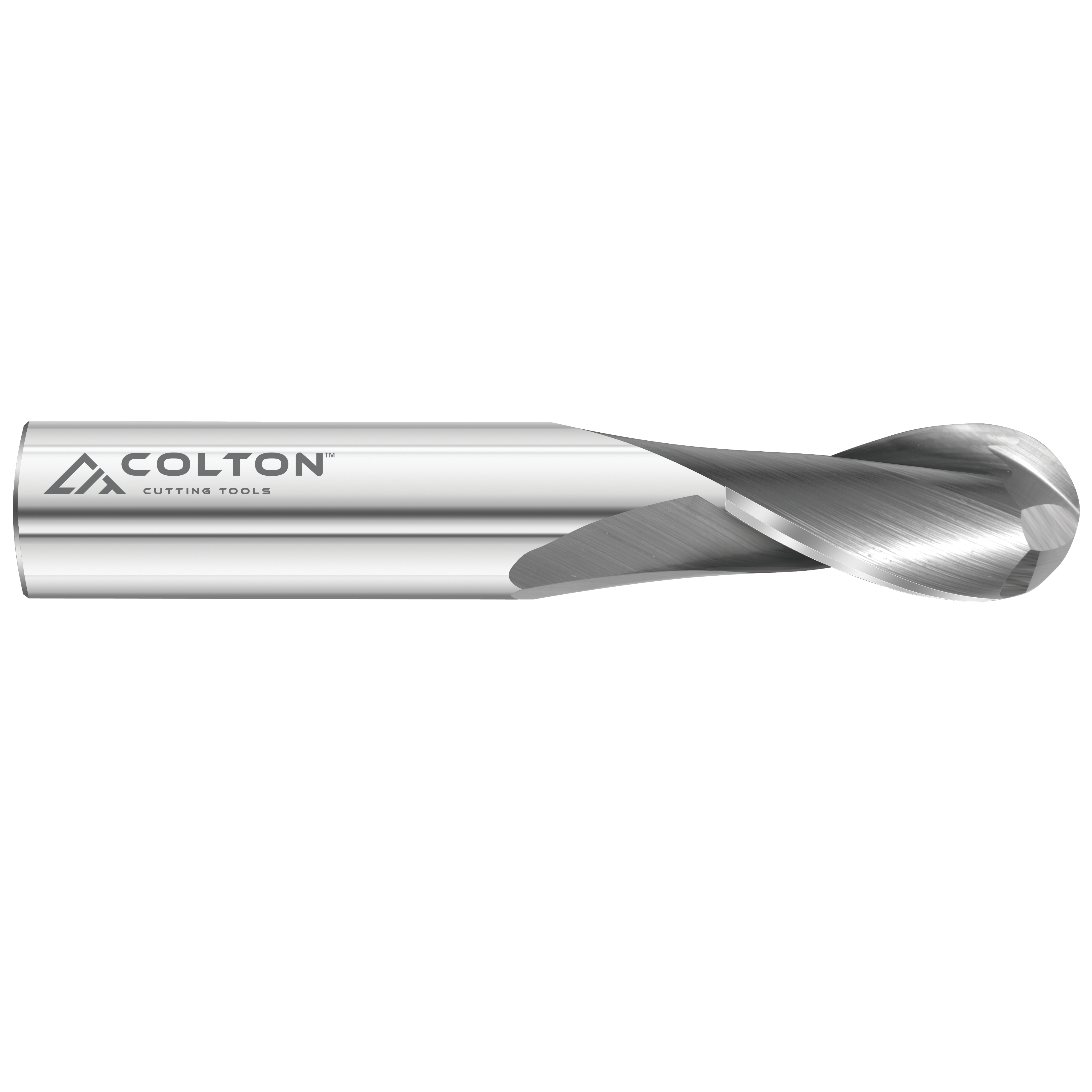 Colton Cutting Tools 61535 | Carbide End Mill 2 Flute Ball End Standard 7/16" Diameter x 1" LOC x 2 3/4" OAL
