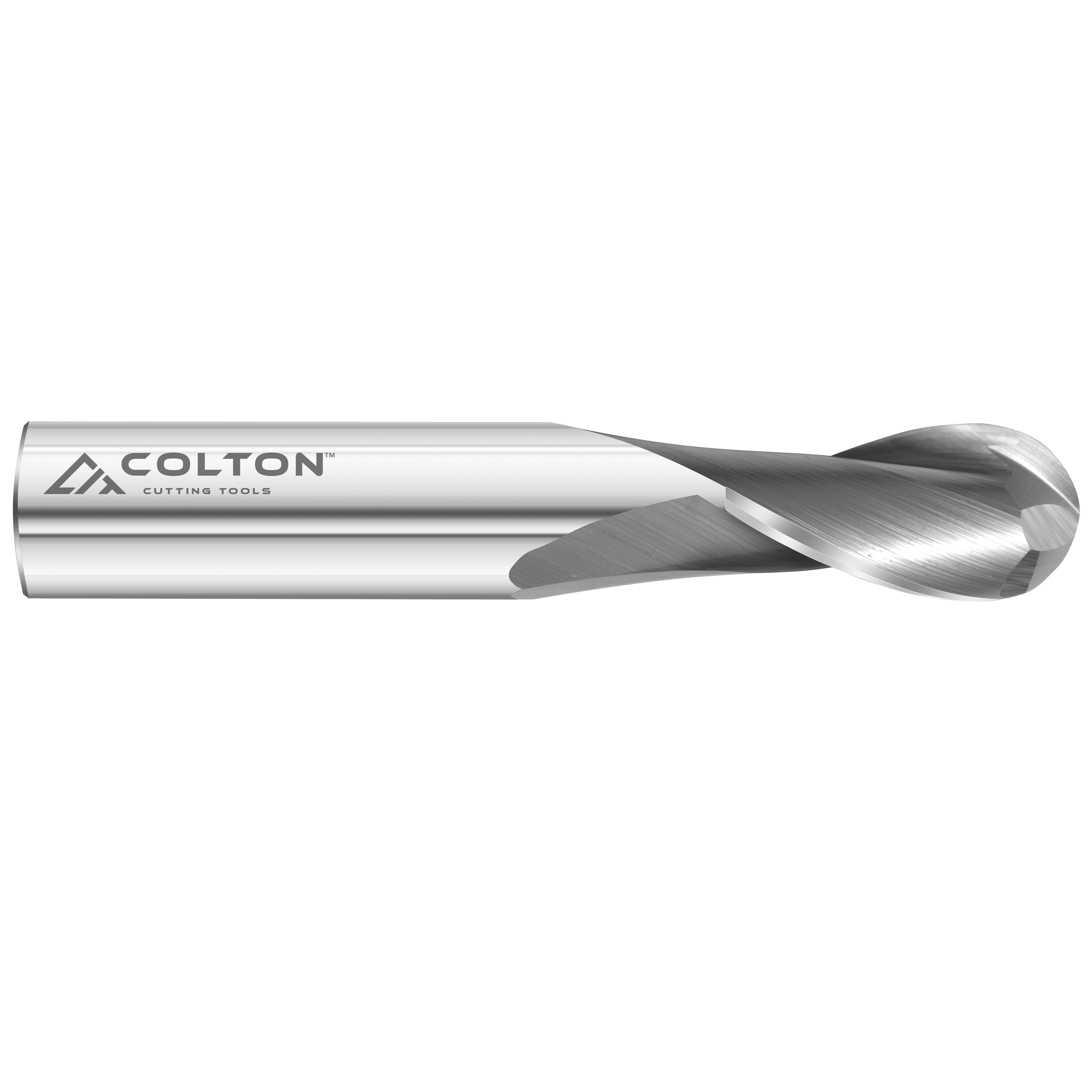 Colton Industrial Tools 61523 | Carbide End Mill 2 Flute Ball End Standard 3/16" Diameter x 5/8" LOC x 2" OAL