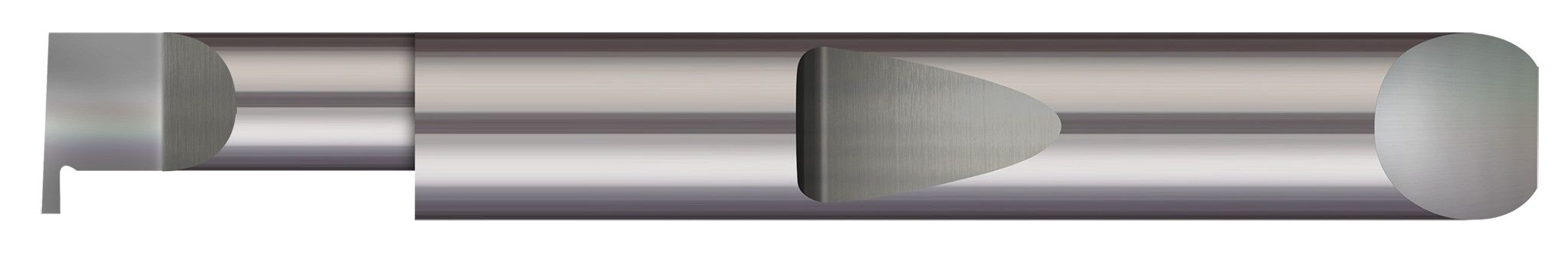 Micro 100 QRR-046-750-310 | 0.3100" Min Bore DIA x 0.750" (3/4) Max Bore Depth x 0.0460" Tooth Width x 0.1000" Projection x 0.3125" (5/16) Shank DIA x 2.00" (2) Overall Length - Carbide Quick Change - Retaining Ring Grooving Right Hand