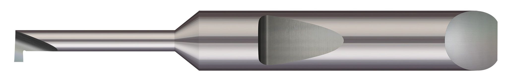 Micro 100 QMRR-020-150-090X | 0.0900" Min Bore DIA x 0.150" Max Bore Depth x 0.0200" Tooth Width x 0.0250" Projection x 0.1875" Shank DIA x 1.50" (1-1/2) Overall Length - Carbide Quick Change - Miniature Retaining Ring Grooving Right Hand, Al