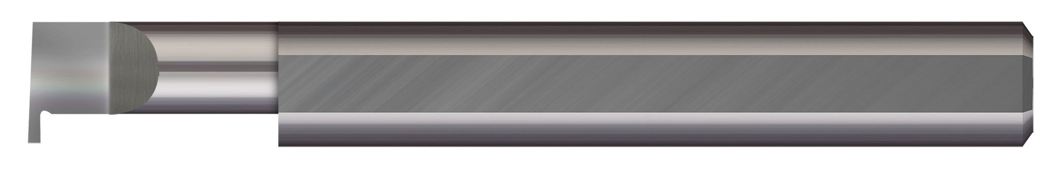 Micro 100 RR-125-750-375 | 0.397" Minimum Bore Diameter x 0.750" Maximum Bore Depth x 0.125" Tooth Width x 3/8" Shank x 2-1/2" OAL Uncoated Grooving Tool