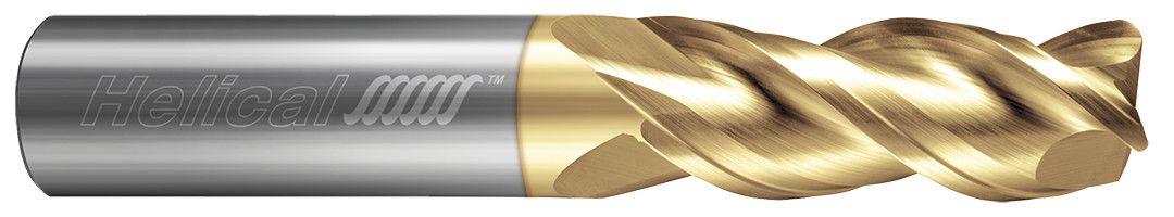 Helical Solutions 83540 | H40ALV-S-30500-R.020 0.5000" (1/2) Diameter x 0.5000" (1/2) Shank x 0.0200" Corner Radius x 2.5000" (2-1/2) OAL x 0.6250" (5/8) LOC 3 Flute ZPLUS Coated Corner Radius End Mill