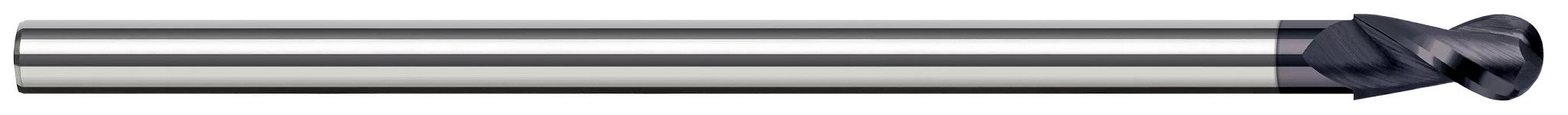 Harvey Tool 804212 | 0.1875" (3/16) Cutter DIA x 0.2810" (9/32) Length of Cut Carbide Reduce Shank Ball End Mill, 4 Flutes
