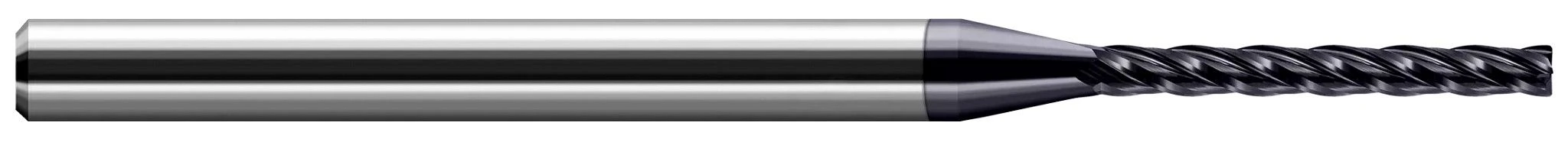 Harvey Tool 800810 | 0.3750" (3/8) Cutter DIA x 0.0100" Radius x 2.0000" (2) Length of Cut Carbide Corner Radius End Mill, 4 Flutes