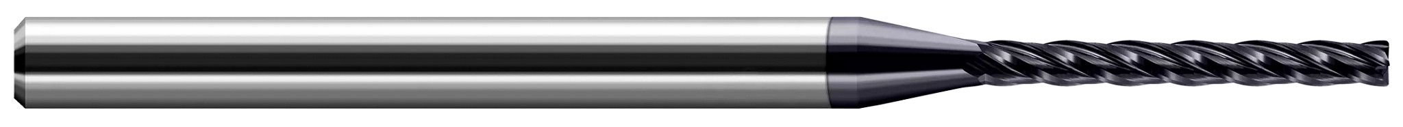 Harvey Tool 800962-C3 | 0.0620" (1/16) Cutter DIA x 0.0050" Radius x 0.4370" (7/16) Length of Cut Carbide Corner Radius End Mill, 4 Flutes, AlTiN Coated