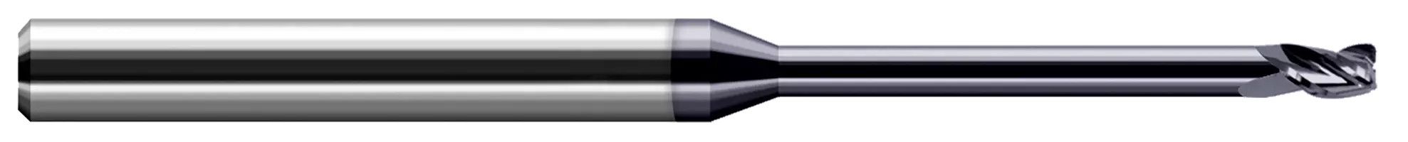 Harvey Tool 800362 | 0.0620" (1/16) Cutter DIA x 0.0050" Radius x 0.0930" (3/32) Length of Cut x 0.5000" (1/2) Reach Carbide Corner Radius End Mill, 4 Flutes