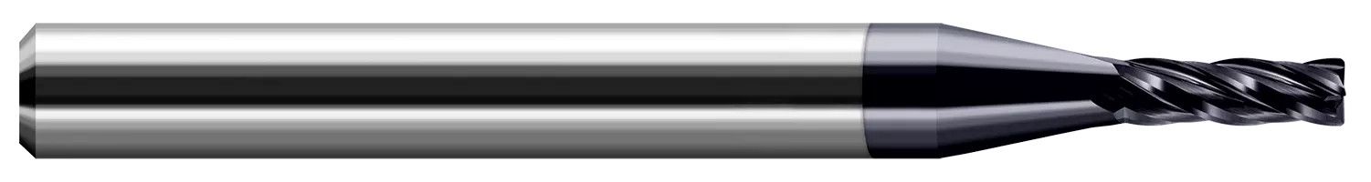 Harvey Tool 848320 | 0.0200" (.5 mm) Cutter DIA x 0.0050" Radius x 0.0600" Length of Cut Carbide Corner Radius End Mill, 3 Flutes