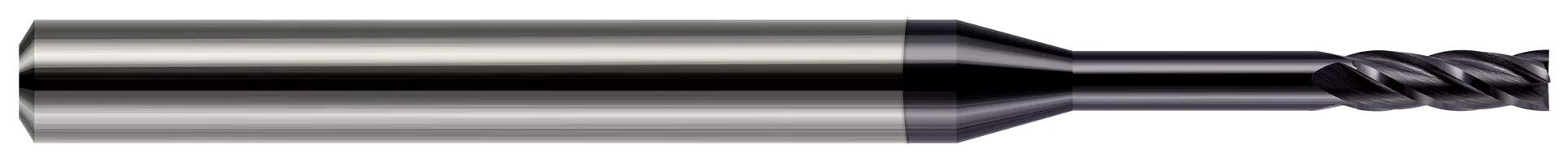 Harvey Tool 960893-C3 | 0.0930" (3/32) Cutter DIA x 0.2790" Length of Cut x 0.7500" (3/4) Reach Carbide Square End Mill, 4 Flutes, AlTiN Coated