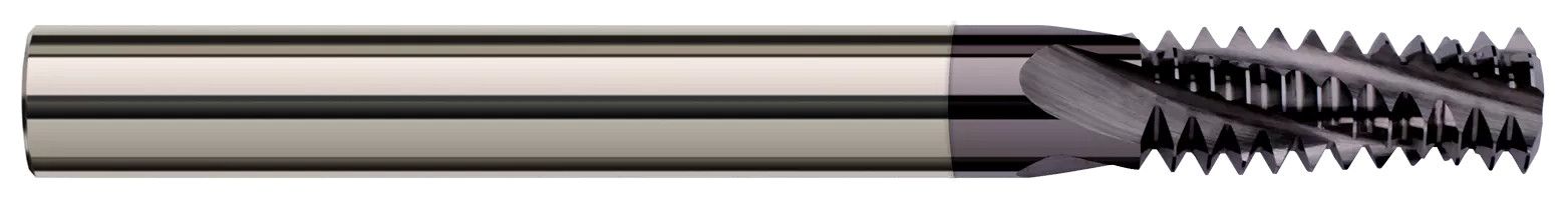 Harvey Tool 70086 | 0.3700" Cutter DIA x 1.0000" (1) Length of Cut Carbide Multi-Form 1/2"-20 Thread Milling Cutter, 6 Flutes
