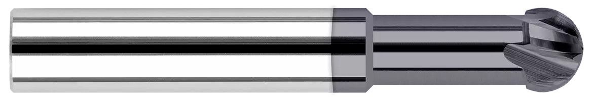 Harvey Tool 785862-C3 | 0.0620" Cutter DIA x 0.1250" (1/8) Neck Length x 220 Degree Carbide Undercutting End Mill, 2 Flutes, AlTiN Coated
