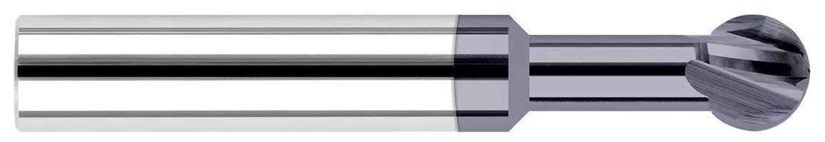 Harvey Tool 786916-C3 | 0.2500" (1/4) Cutter DIA x 0.8750" (7/8) Neck Length x 270 Degree Carbide Undercutting End Mill, 4 Flutes, AlTiN Coated