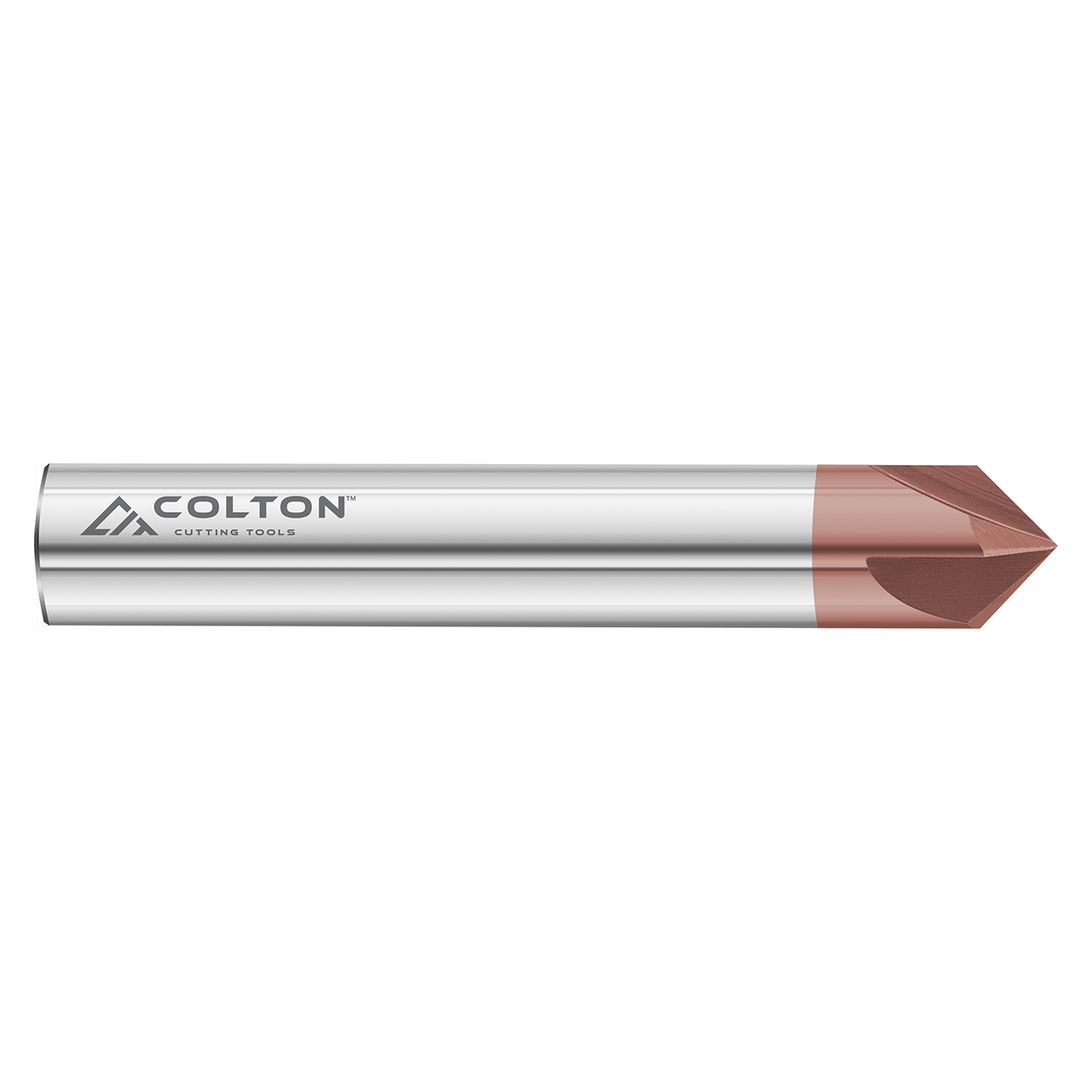 Colton Cutting Tools 61820 | 90 Degree Solid Carbide Chamfer Mill CCT-1 Coated 1/2" Diameter x 1/4" LOC x 3" OAL