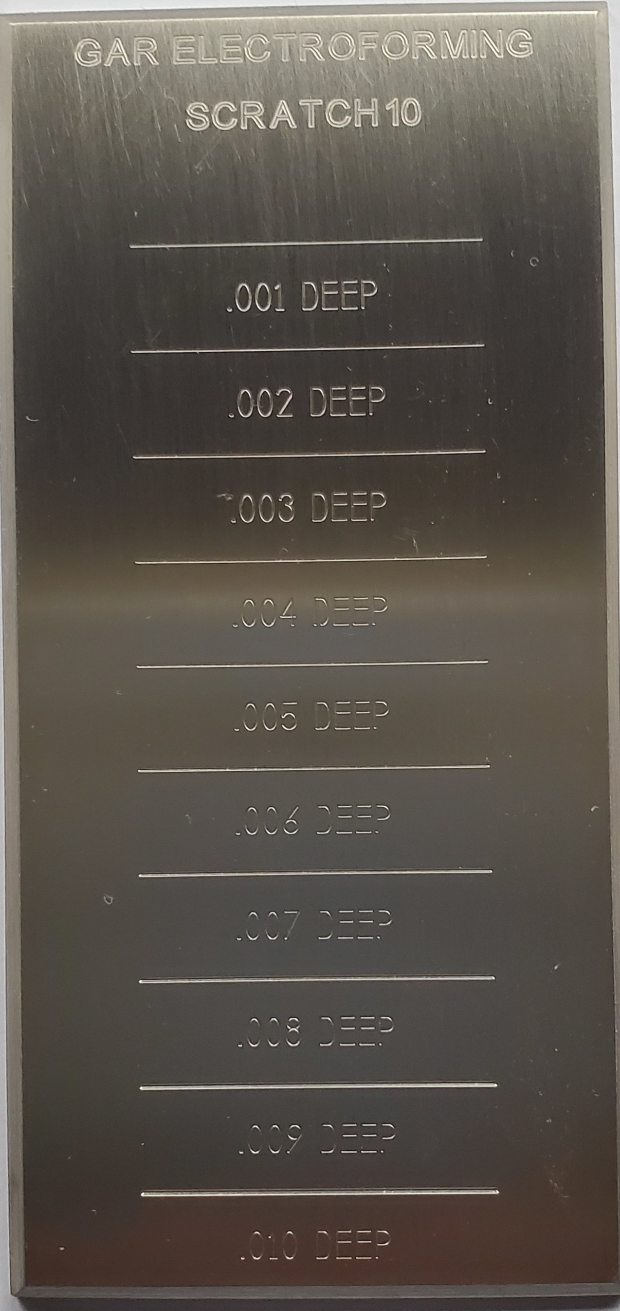 GAR SC-10 | Scratch Microfinish Comparator