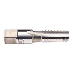 Emuge AW193000.5786 | NPTF 1/2" - 14 Size x 0.688" Shank x 1.380" Thread Length x 3.126" OAL 5 Flute Bright Coated HSSE Interrupted Thread Pipe Tap